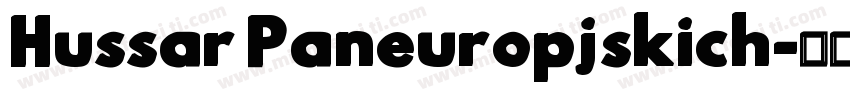 Hussar Paneuropjskich字体转换